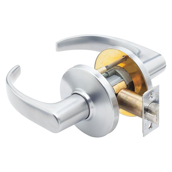 Lever Lockset, Mechanical, Passage, Grd. 1