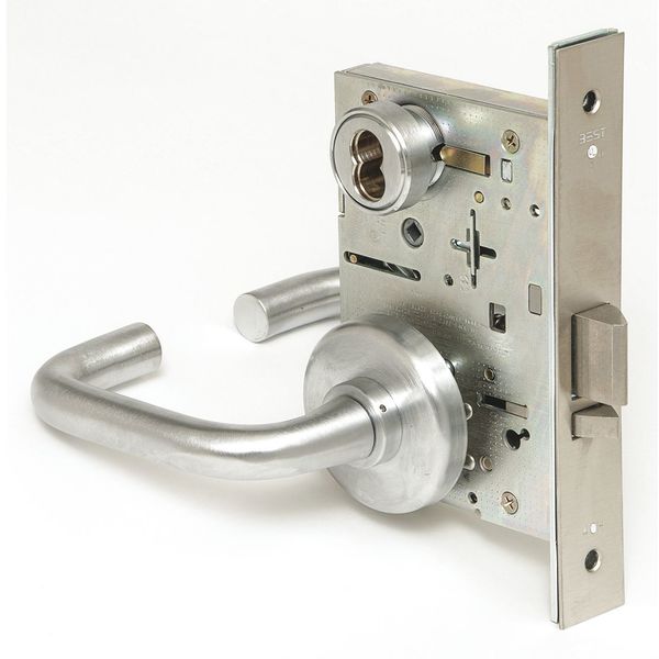 Mortise Lockset, Lever, 40H Ser., 40H Rose, Store, Elec.