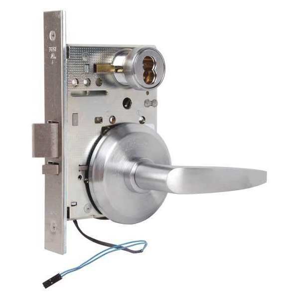 Mortise Lockset, Lever, 40H Ser., 40H Rose, Store, Elec.