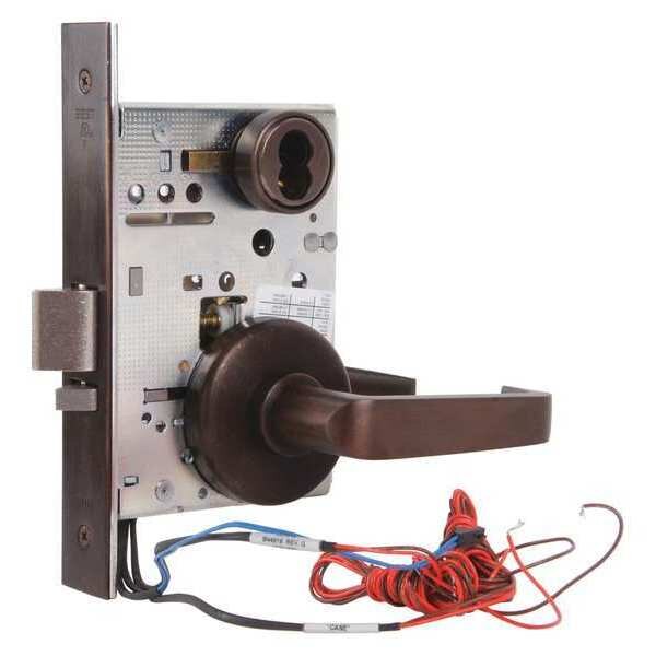Mortise Lockset, Lever, 40H Ser., 40H Rose, Store, Elec.