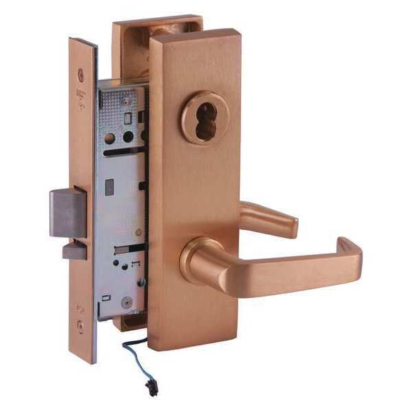 Mortise Lockset, Lever, 40H Ser., 40H Escutcheon, Store, Elec.