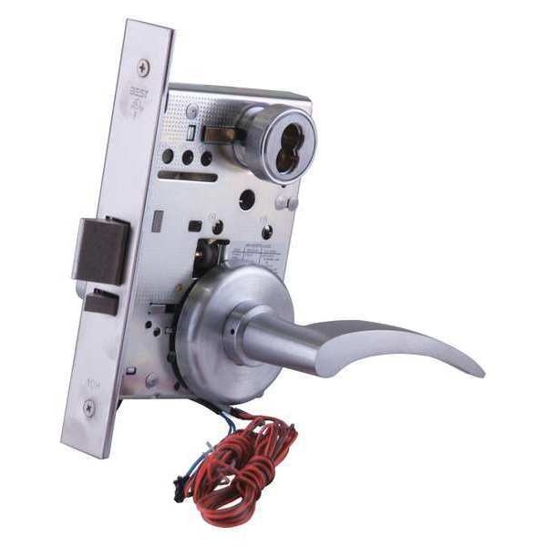 Mortise Lockset, Lever, 40H Ser., 40H Rose, Store, Elec.