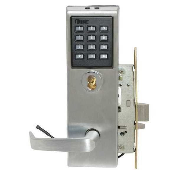 Mortise Lockset, Lever, 40HZ Ser., 40HZ Escutcheon, Store, Elec.