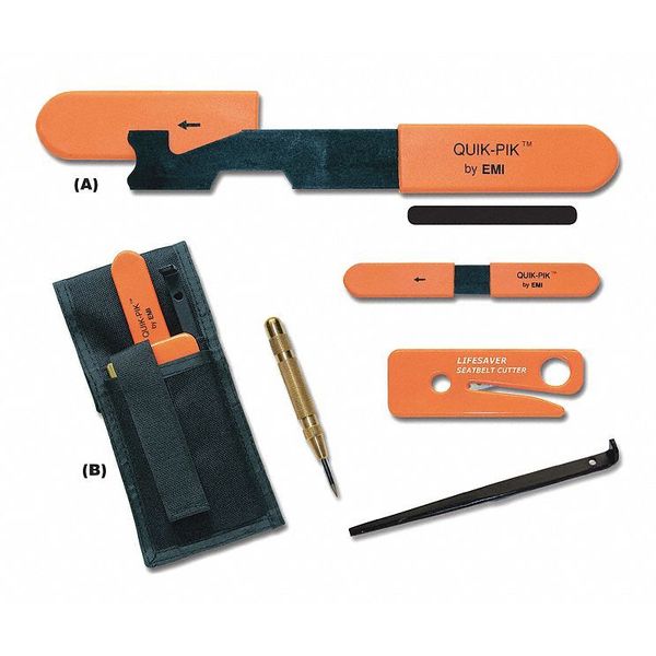 Vehicle First Aid Kit, Black, Nylon