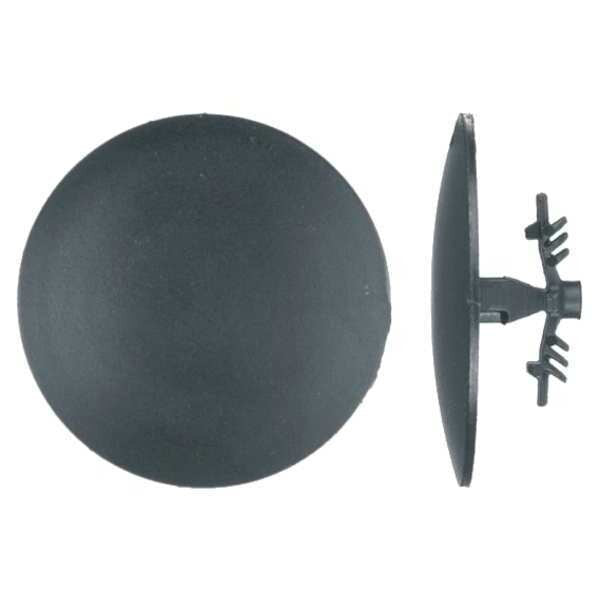 Push-In Rivet, Dome Head, 7.5 mm Dia., 10 mm L, Nylon Body, 15 PK