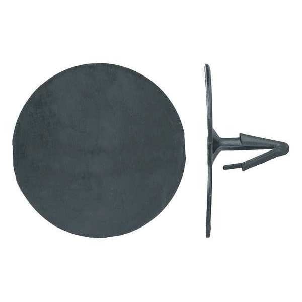 Push-In Rivet, Dome Head, 1/4 in Dia., 3/4 in L, Nylon Body, 50 PK