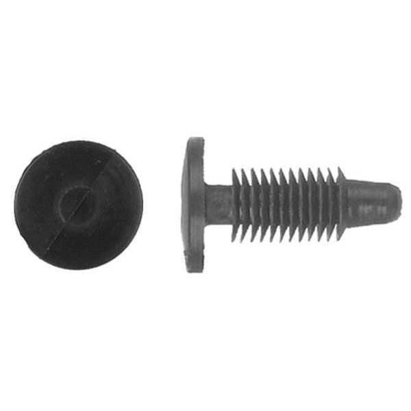 Push-In Rivet, Dome Head, 1/4 in Dia., 23/32 in L, Nylon Body, 50 PK