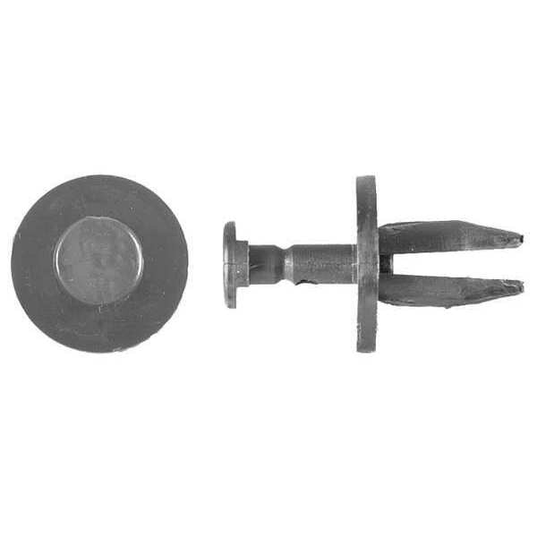 Rivet, Round Head, 0.313 in Dia., 13.5 mm L, Nylon Body, 25 PK