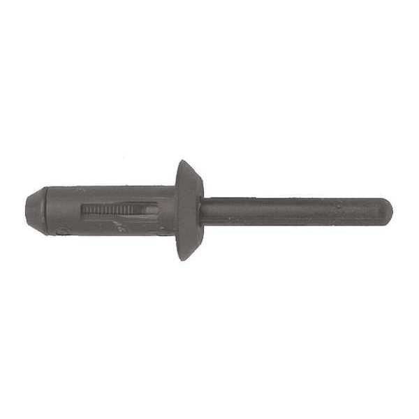 Blind Rivet, Dome Head, 17/64 in Dia., 3/4 in L, Nylon Body, 25 PK