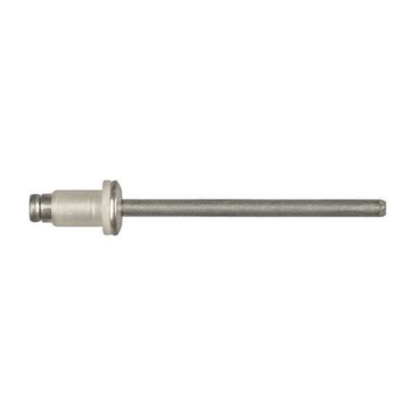 Blind Rivet, Dome Head, 5/32 in Dia., 5/16 in L, Aluminum Body, 10 PK