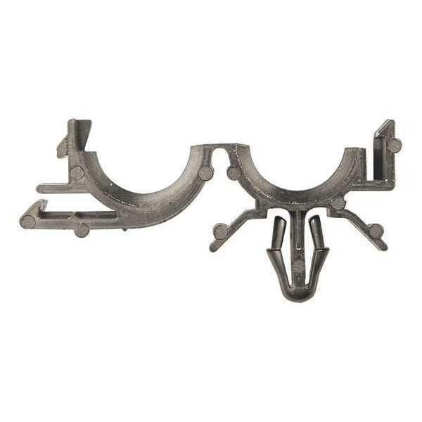 Push-In Rivet, 1/2 in Dia., Nylon Body, 25 PK
