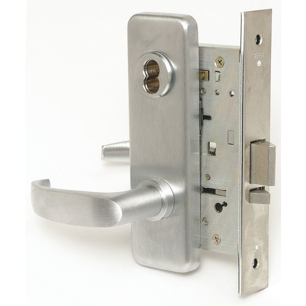 Mortise Lockset, Lever, 40H Ser., 40H Escutcheon, Class, Mech.