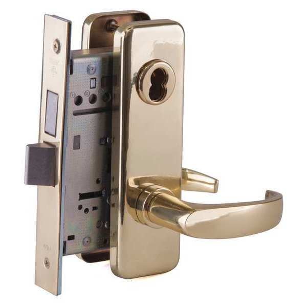 Mortise Lockset, Lever, 40H Ser., 40H Escutcheon, Dorm, Mech.