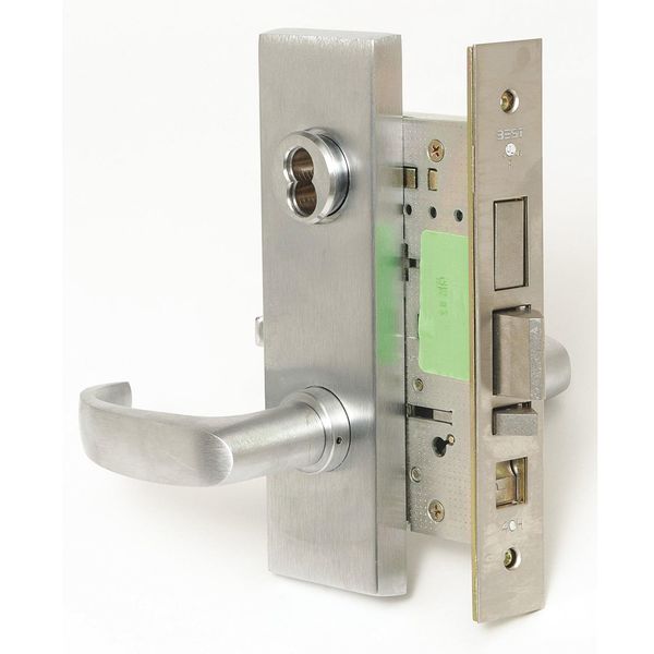 Mortise Lockset, Lever, 40H Ser., 40H Escutcheon, Dorm, Mech.