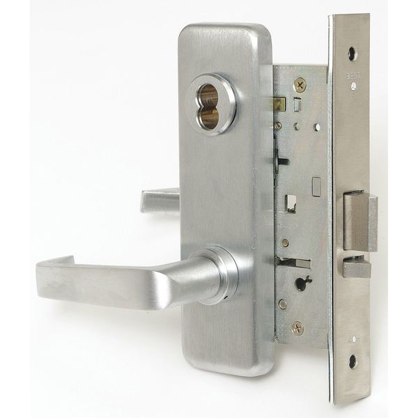 Mortise Lockset, Lever, 40H Ser., 40H Escutcheon, Store, Elec.
