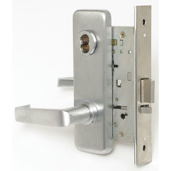 Mortise Lockset, Lever, 40H Ser., 40H Escutcheon, Dorm, Mech.