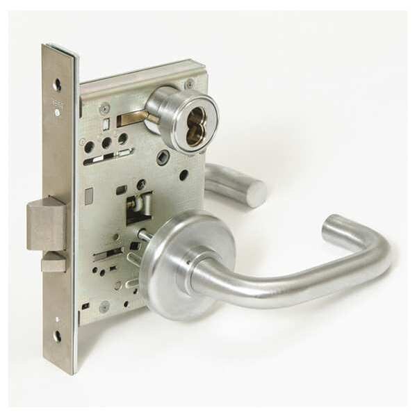Mortise Lockset, Lever, 40H Rose, Ser. 40H, Grd. 1, Intruder