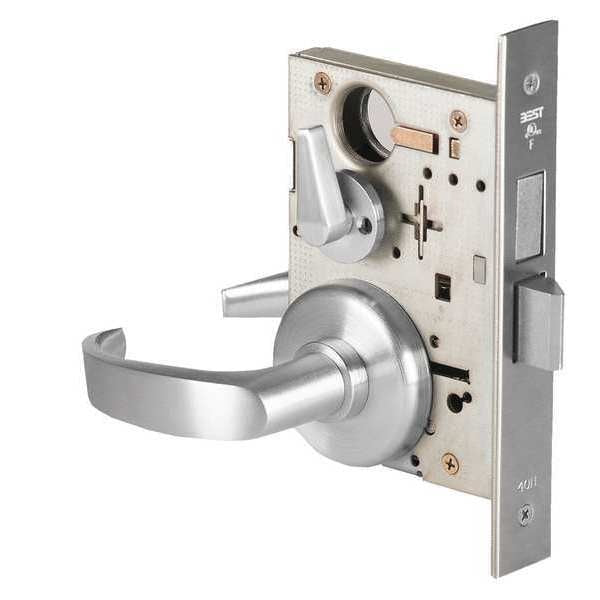 Mortise Lockset, Lever, 40H Rose, Series 40H, Grd. 1, Privacy