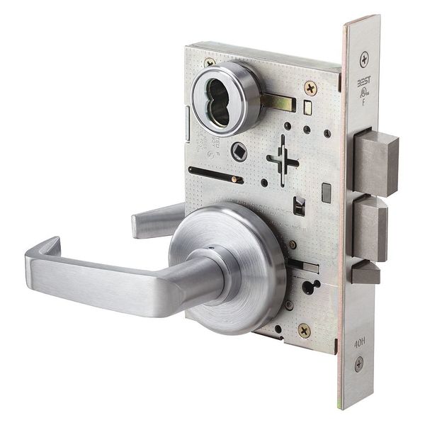 Mortise Lockset, Lever, 40H Ser., 40H Rose, Class, Mech.