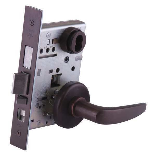 Mortise Lockset, Lever, 40H Rose, Ser. 40H, Grd. 1, Entrance