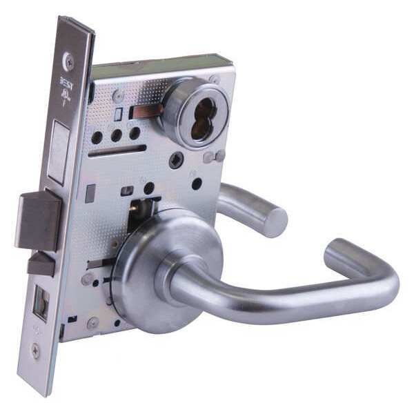 Mortise Lockset, Lever, 40H Rose, Ser. 40H, Grd. 1, Entrance