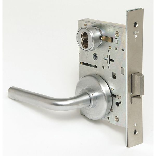 Mortise Lockset, Lever, 40H Rose, Ser. 40H, Grd. 1, Storeroom