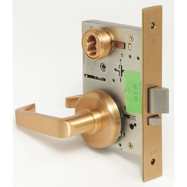 Mortise Lockset, Lever, 40H Rose, Ser. 40H, Grd. 1, Storeroom