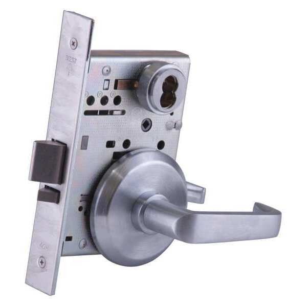 Mortise Lockset, Lever, 40H Rose, Ser. 40H, Grd. 1, Storeroom