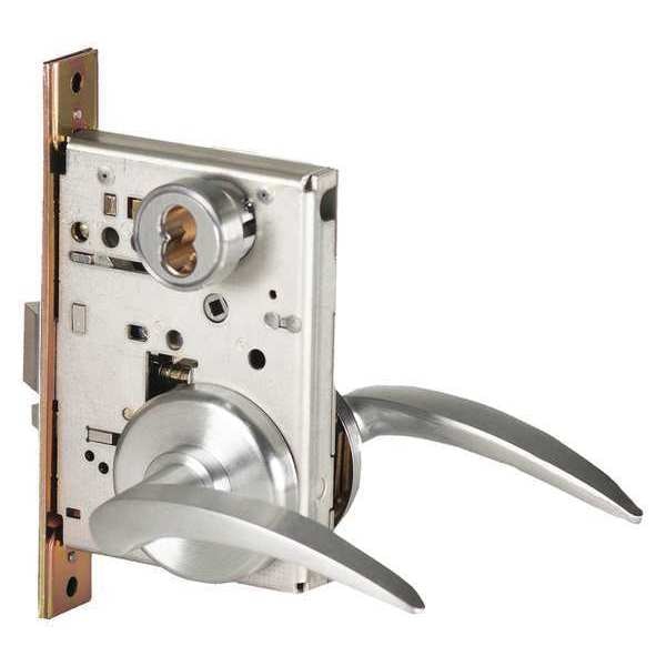 Mortise Lockset, Lever, 40H Rose, Ser. 40H, Grd. 1, Storeroom