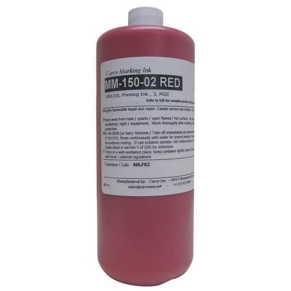 Marking Ink, Pigment, Red, 30 to 60 sec