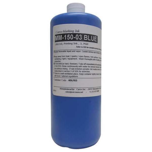 Marking Ink, Pigment, Blue, 30 to 60 sec