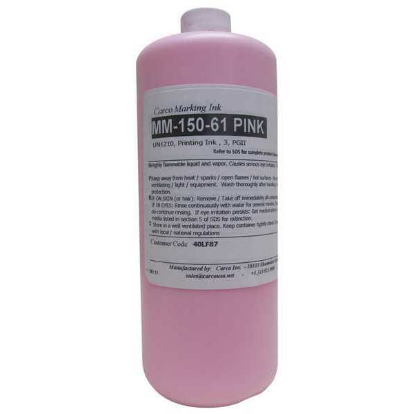 Marking Ink, Pigment, Pink, 30 to 60 sec