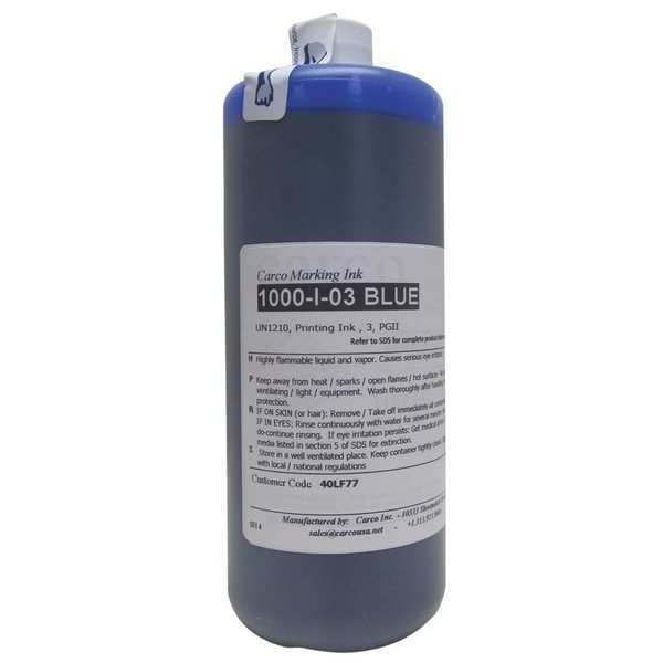 Marking Ink, Dye Type, Blue, 30 to 60 sec.
