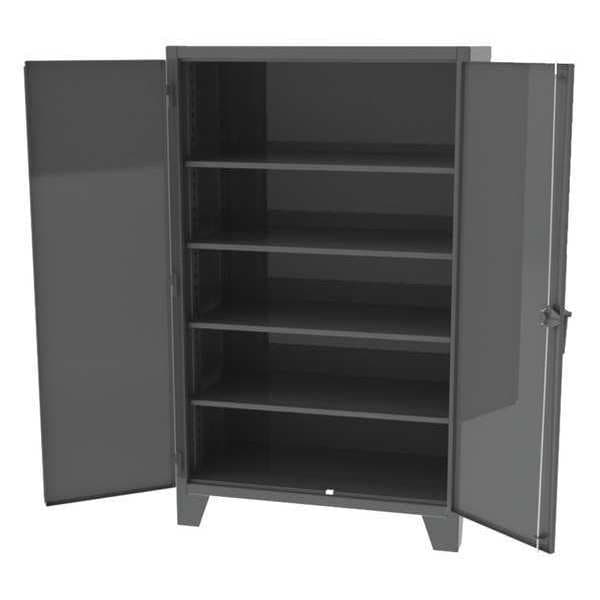 12 ga. Steel Storage Cabinet, 60 in W, 84 in H, Stationary