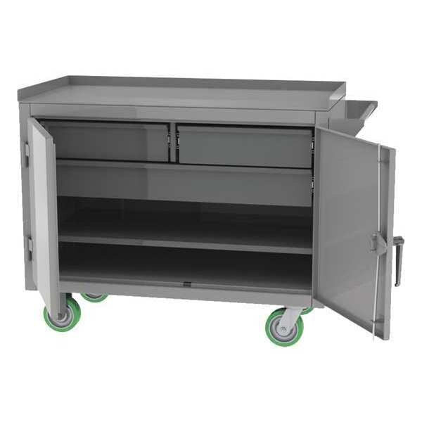 Mobile Cabinet Bench, Steel, 36