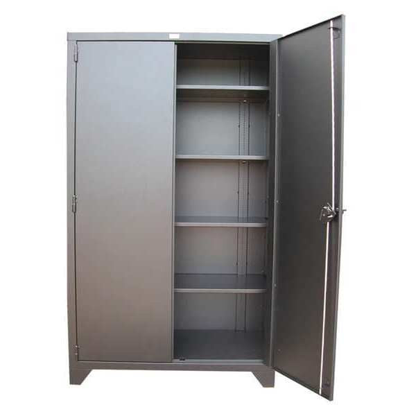 14 ga. Steel Storage Cabinet, 60 in W, 82 in H, Stationary