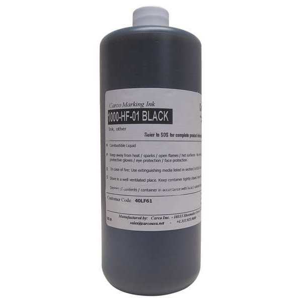 Marking Ink, Dye Type, Black, 15 to 20 min.