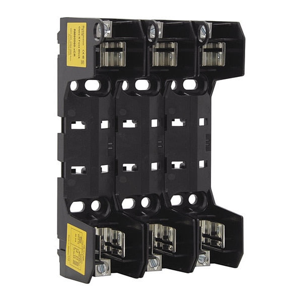 Fuse Block, 60A, Box Lug, 7.3 in. L, 3 Poles