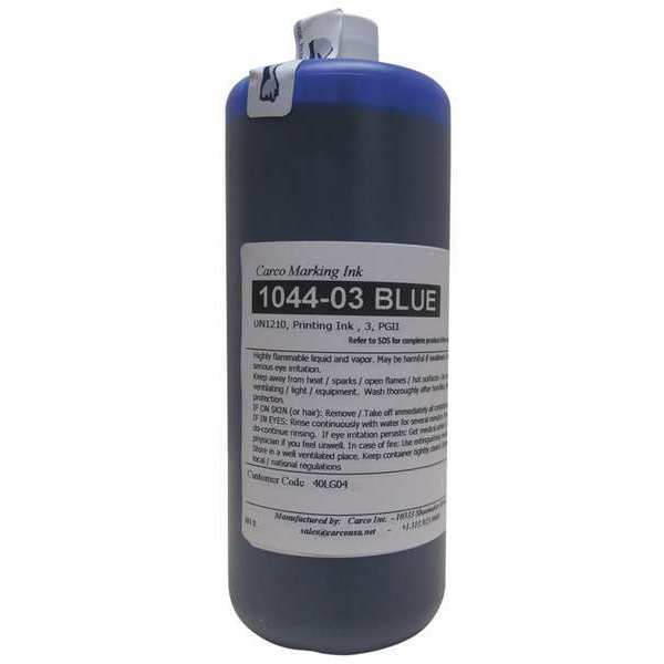 Marking Ink, Dye Type, Blue, 10 to 15 sec.
