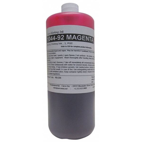 Marking Ink, Dye, Magenta, 10 to 15 sec