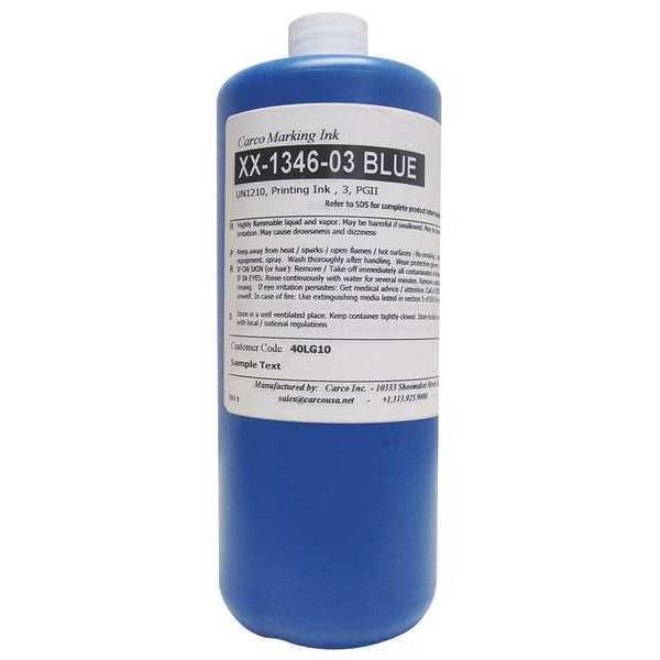 Marking Ink, Pigment, Blue, 10 to 15 sec