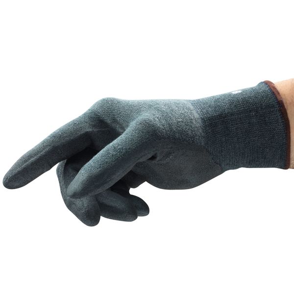Hyflex Cut-Resistant Coated Gloves, A4 Cut Level, Palm Dipped, Nitrile, Gray, XL (Size 10), 1 Pair