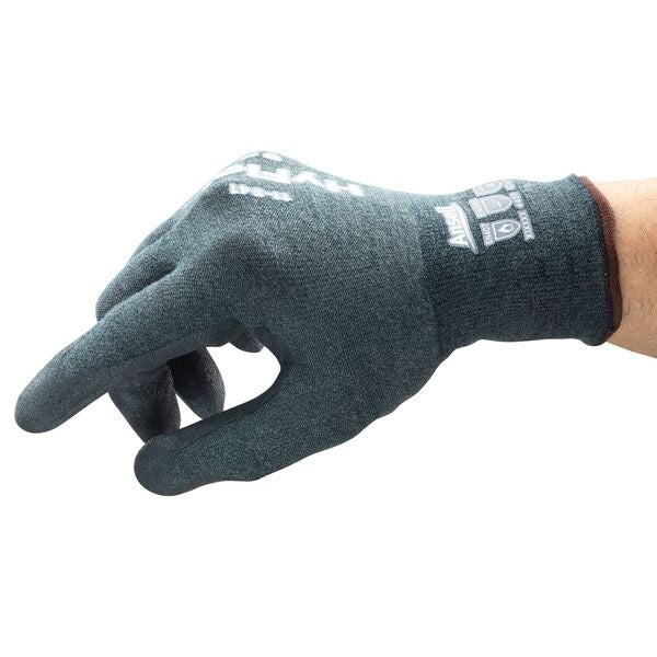 Cut Resistant Coated Gloves, A4 Cut Level, Nitrile, S, 1 PR