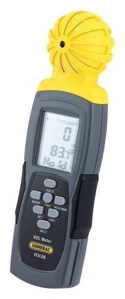 Data Logging VOC Meter, 2-13/32in.Wx1in.D