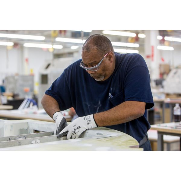 Cut Resistant Coated Gloves, A2 Cut Level, Polyurethane, S, 1 PR