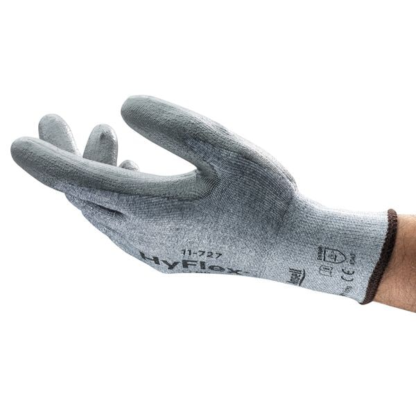Cut Resistant Coated Gloves, A2 Cut Level, Polyurethane, S, 1 PR