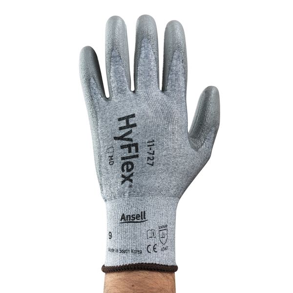 Cut Resistant Coated Gloves, A2 Cut Level, Polyurethane, L, 1 PR