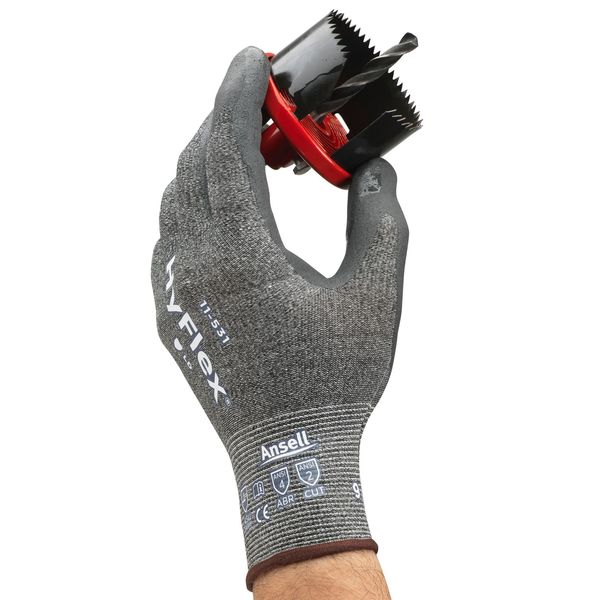 Cut Resistant Coated Gloves, A2 Cut Level, Nitrile, XS, 1 PR