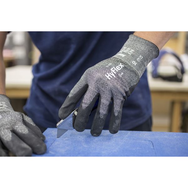 Cut Resistant Coated Gloves, A2 Cut Level, Nitrile, L, 1 PR