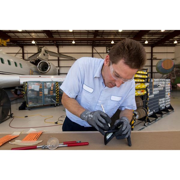 Cut Resistant Coated Gloves, A2 Cut Level, Nitrile, M, 1 PR